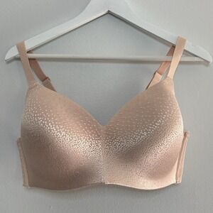 Wacoal Women's 38DDD Back Appeal Wirefree Contour Bra Peach Pink Lingerie Busty